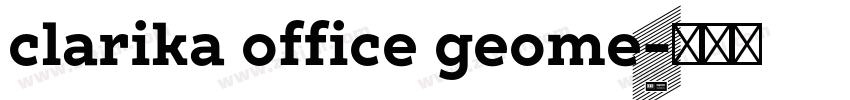 clarika office geome字体转换